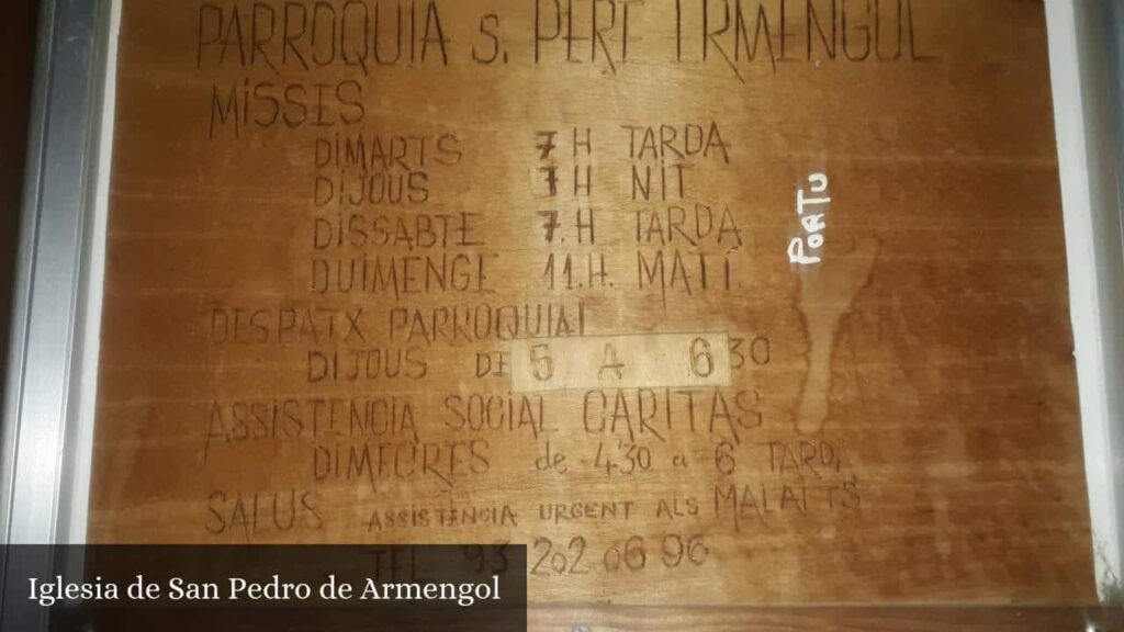 Iglesia de San Pedro de Armengol - Sant Adrià de Besòs (Cataluña)